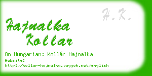 hajnalka kollar business card